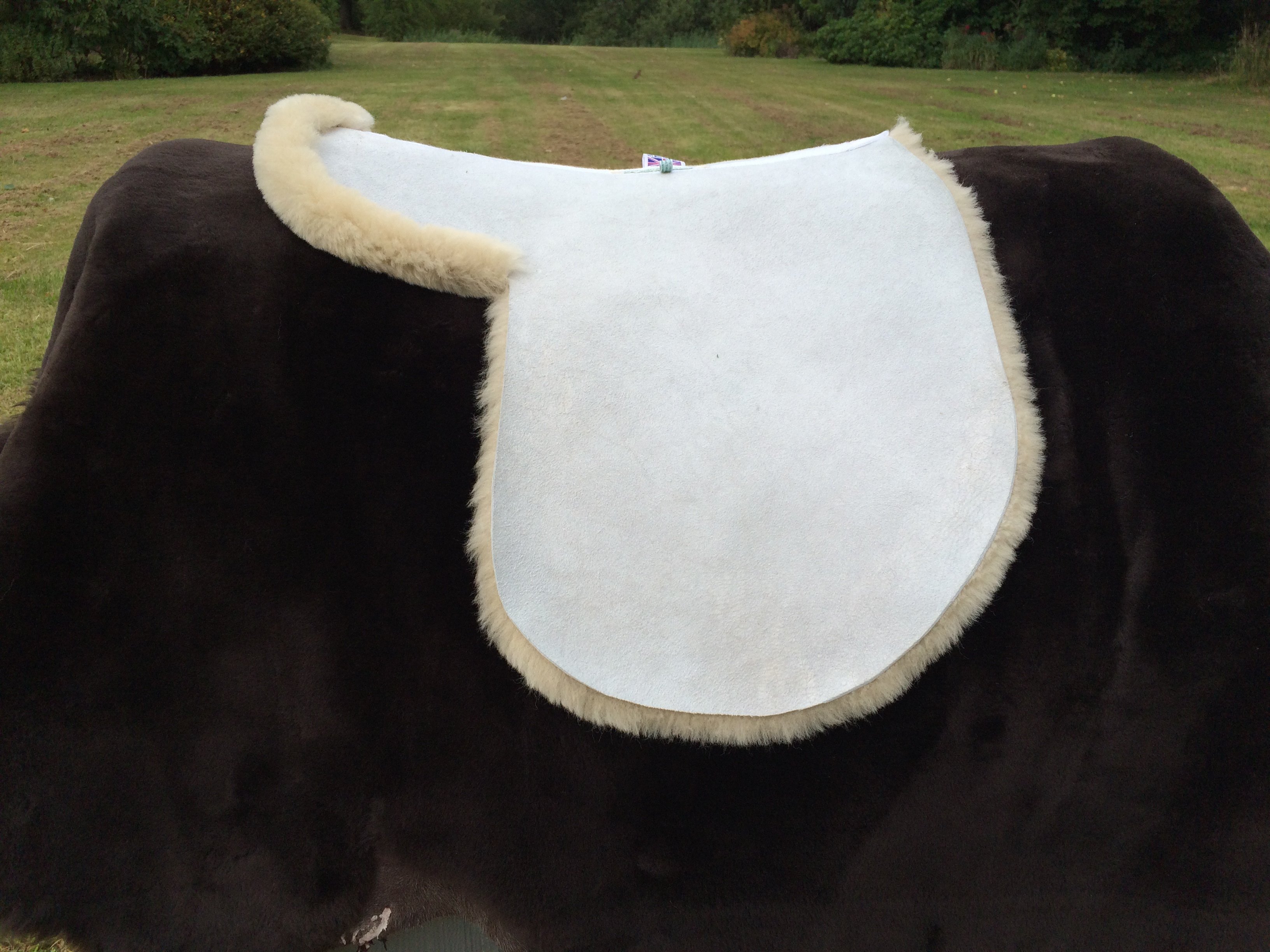 Pure sheepskin working hunter numnahs created in The Wirral